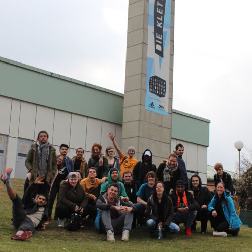 Jugendliche der Produktionsschule spacelab und das Projektteam&nbsp;GAAS verbringen einen Nachmittag in der Kletterei in Klosterneuburg (15. M&auml;rz 2017) |Foto: FH St. P&ouml;lten / Elisabeth H&ouml;ld